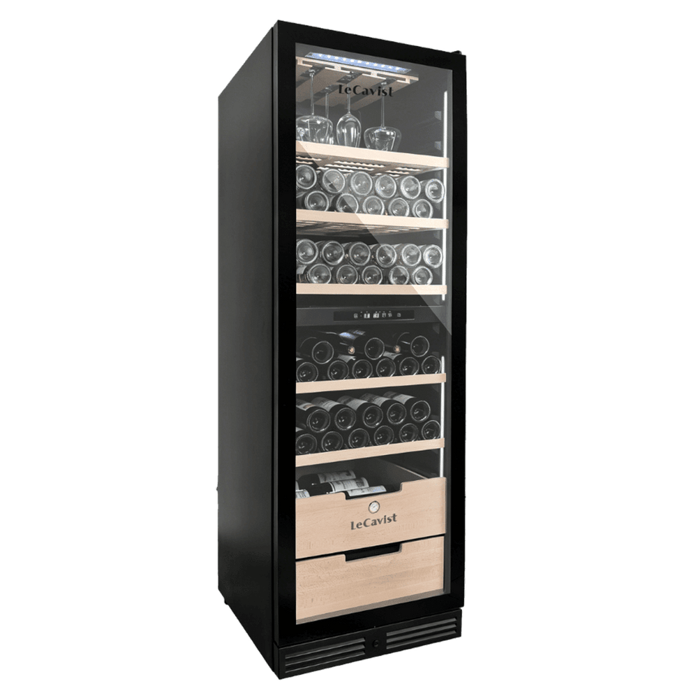 PRODUCT: LECAVIST Wine Cabinet - 209 Bottle - Dual Zone - Built-In - Black (LCS210VN2ZBI) PRE-ORDER - Built-In - LeCavist Wine Cabinets