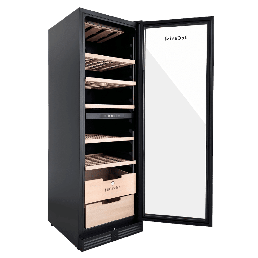 PRODUCT: LECAVIST Wine Cabinet - 209 Bottle - Dual Zone - Built-In - Black (LCS210VN2ZBI) PRE-ORDER - Built-In - LeCavist Wine Cabinets