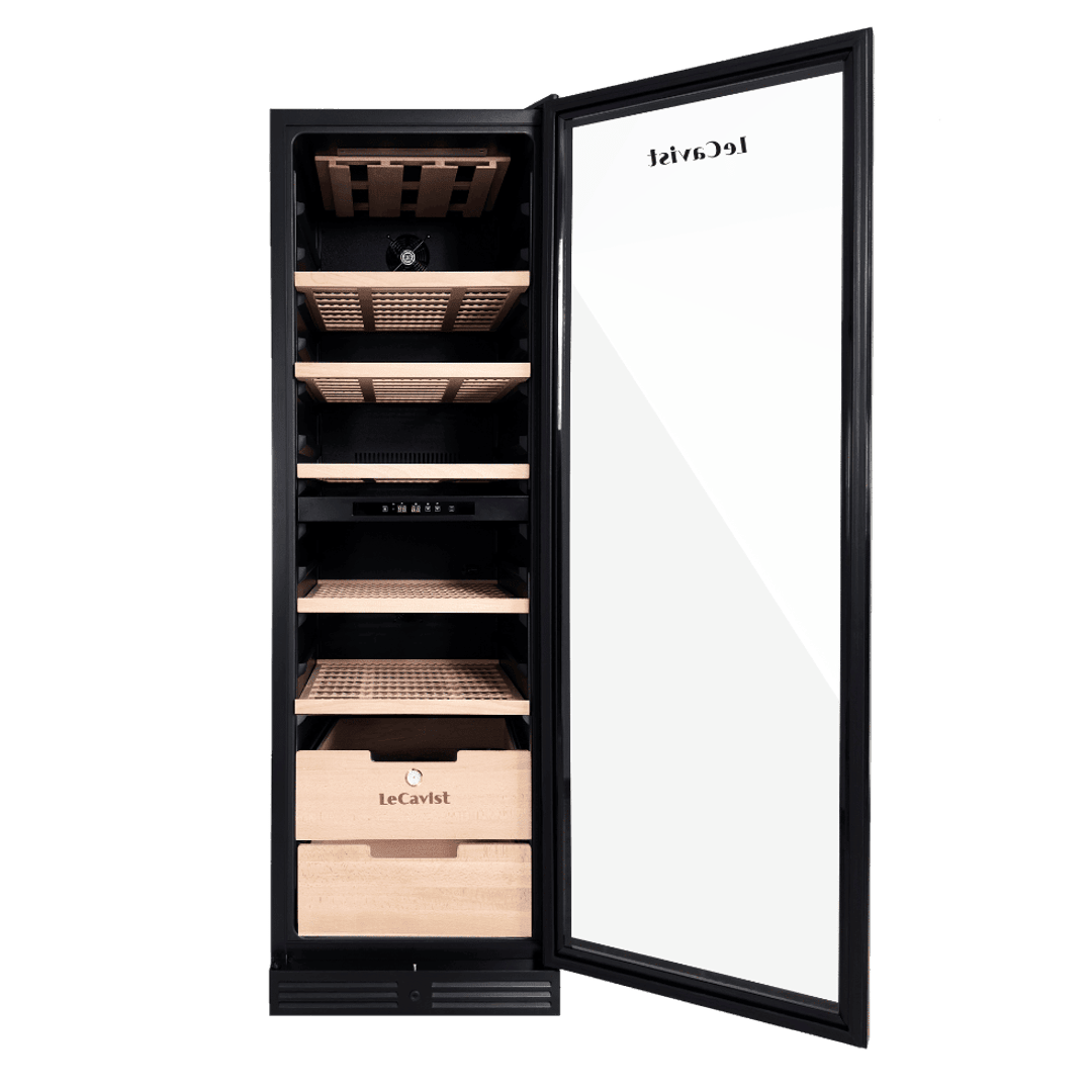 PRODUCT: LECAVIST Wine Cabinet - 209 Bottle - Dual Zone - Built-In - Black (LCS210VN2ZBI) PRE-ORDER - Built-In - LeCavist Wine Cabinets