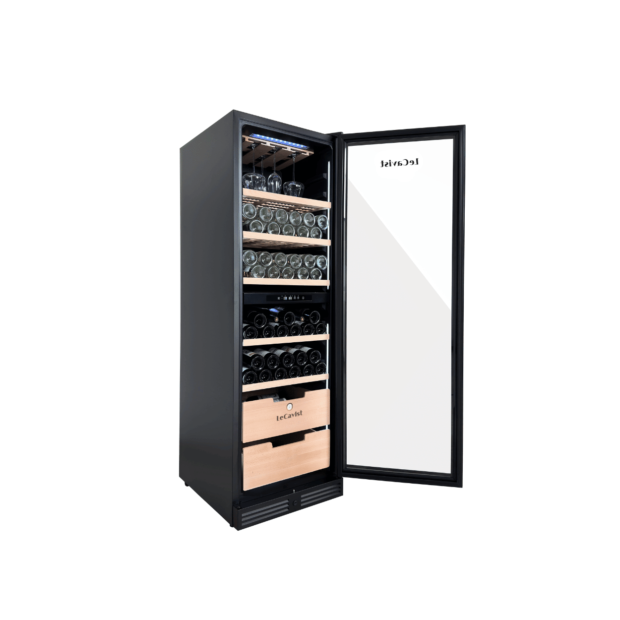 LECAVIST Wine Cabinet - 209 Bottle - Dual Zone - Built - In - Black (LCS210VN2ZBI) PRE ORDER - LeCavist NZ