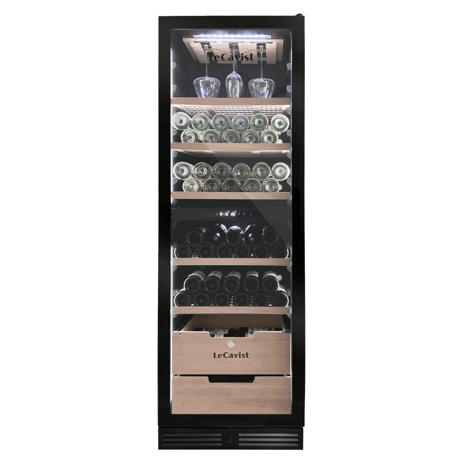 LECAVIST Wine Cabinet - 209 Bottle - Dual Zone - Built - In - Black (LCS210VN2ZBI) PRE ORDER - LeCavist NZ