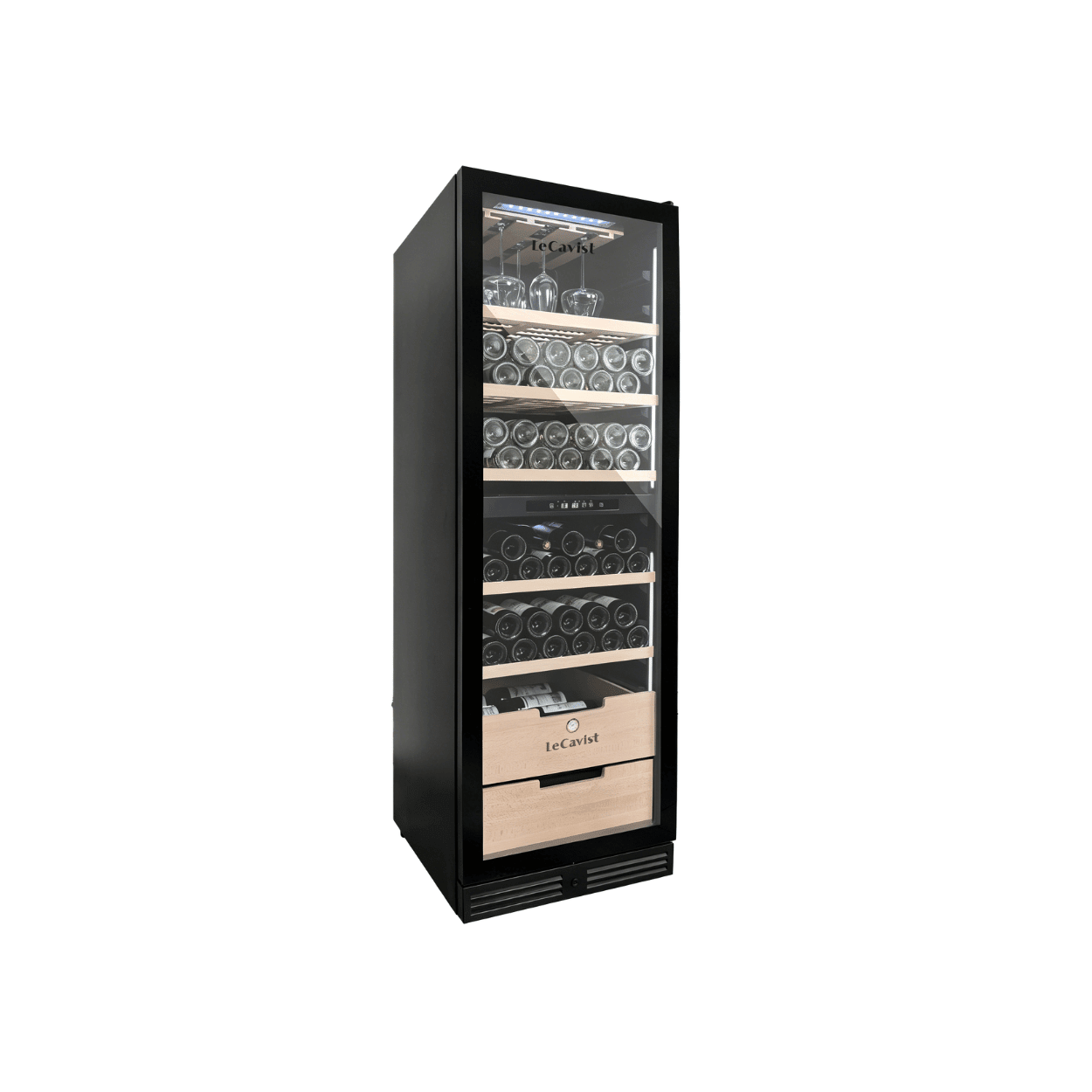 LECAVIST Wine Cabinet - 209 Bottle - Dual Zone - Built - In - Black (LCS210VN2ZBI) PRE ORDER - LeCavist NZ