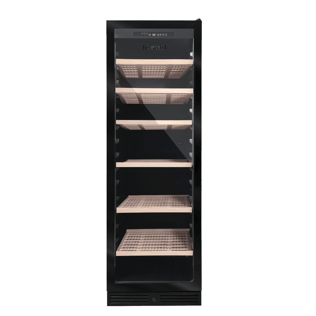 PRODUCT: LECAVIST Wine Cabinet - 209 Bottle - Single Zone - Built-In - Black (LCS220VN1ZBI) PRE-ORDER - Built-In - LeCavist Wine Cabinets