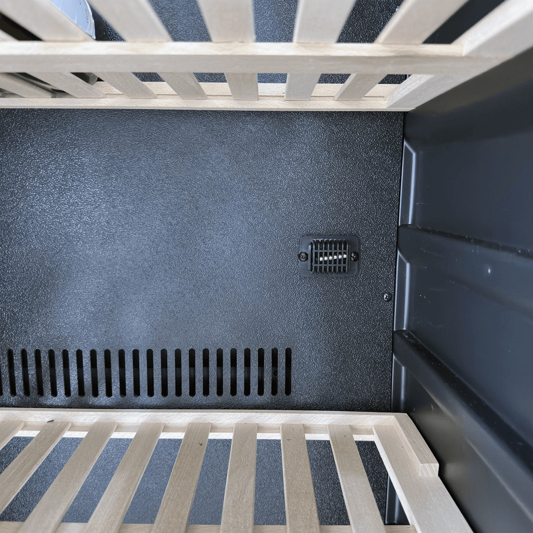 DETAILS: LECAVIST Wine Cabinet - 209 Bottle - Single Zone - Built-In - Black (LCS220VN1ZBI) PRE-ORDER - Built-In - LeCavist Wine Cabinets