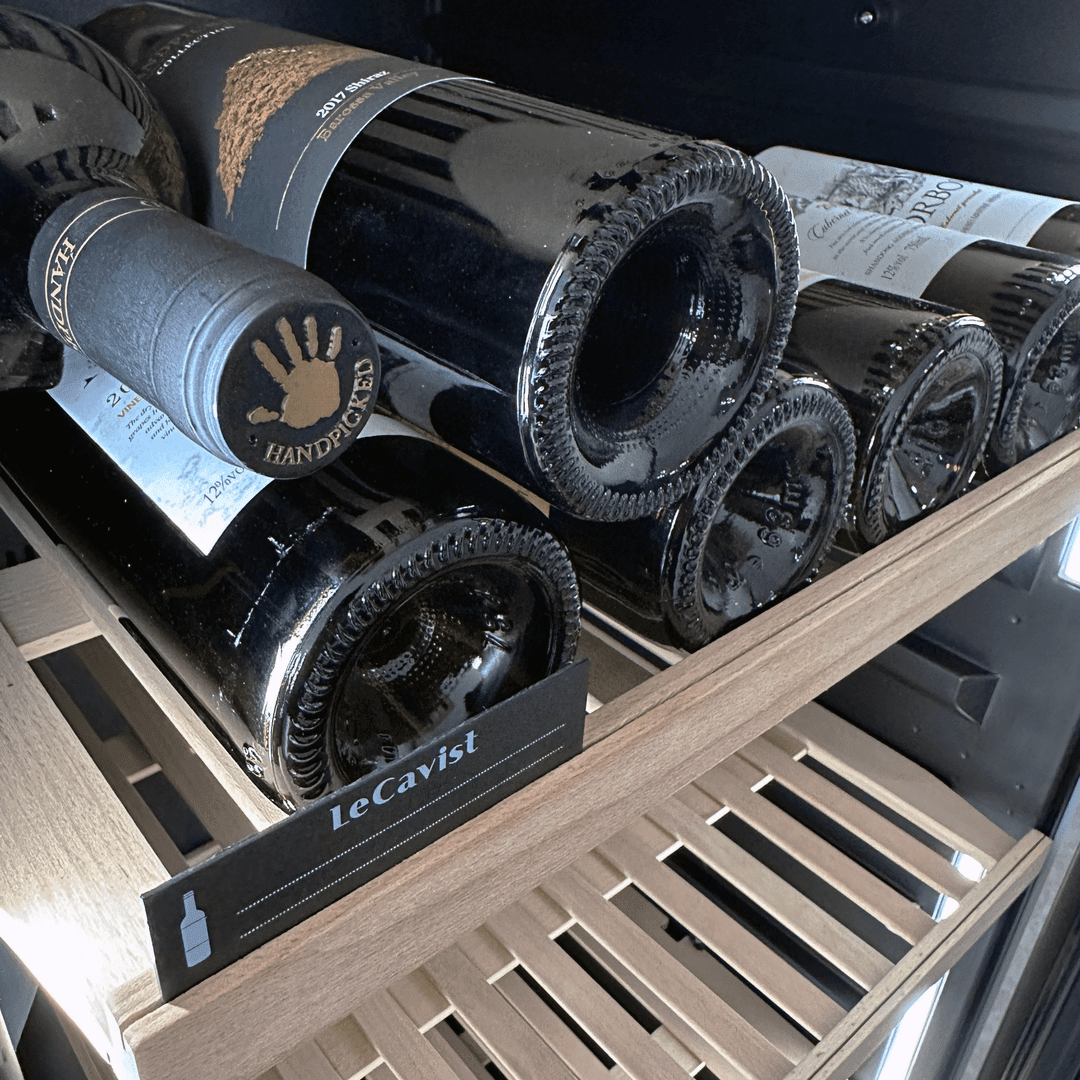 INSIDE: LECAVIST Wine Cabinet - 209 Bottle - Single Zone - Built-In - Black (LCS220VN1ZBI) PRE-ORDER - Built-In - LeCavist Wine Cabinets