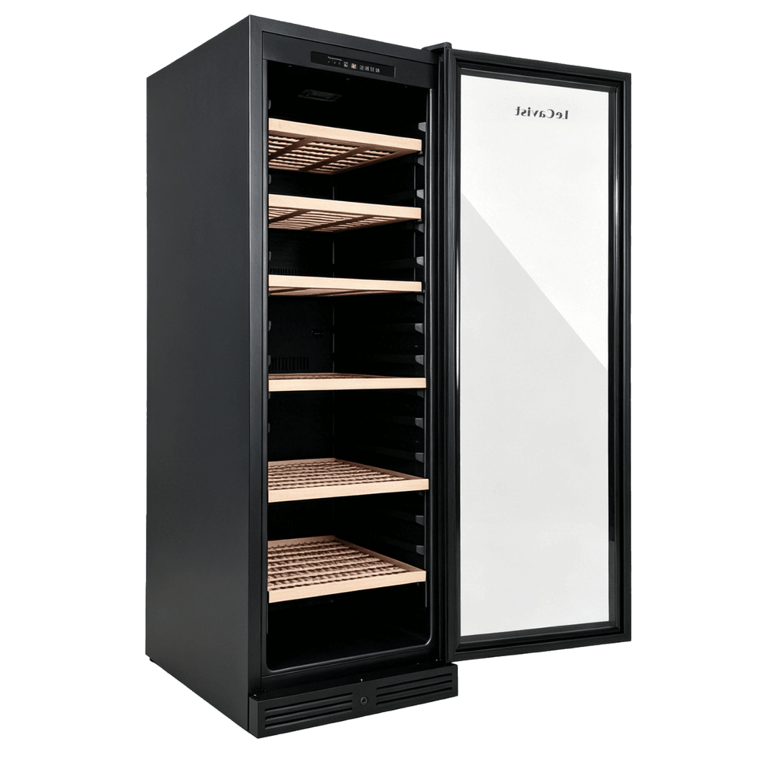 PRODUCT: LECAVIST Wine Cabinet - 209 Bottle - Single Zone - Built-In - Black (LCS220VN1ZBI) PRE-ORDER - Built-In - LeCavist Wine Cabinets