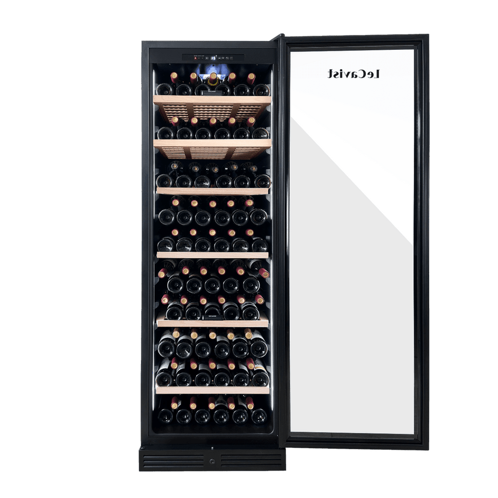 PRODUCT: LECAVIST Wine Cabinet - 209 Bottle - Single Zone - Built-In - Black (LCS220VN1ZBI) PRE-ORDER - Built-In - LeCavist Wine Cabinets