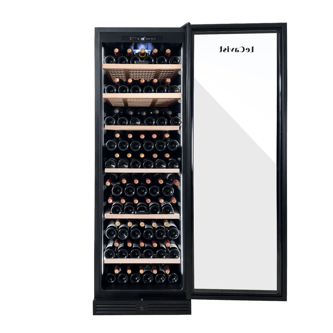 PRODUCT: LECAVIST Wine Cabinet - 209 Bottle - Single Zone - Built-In - Black (LCS220VN1ZBI) PRE-ORDER - Built-In - LeCavist Wine Cabinets
