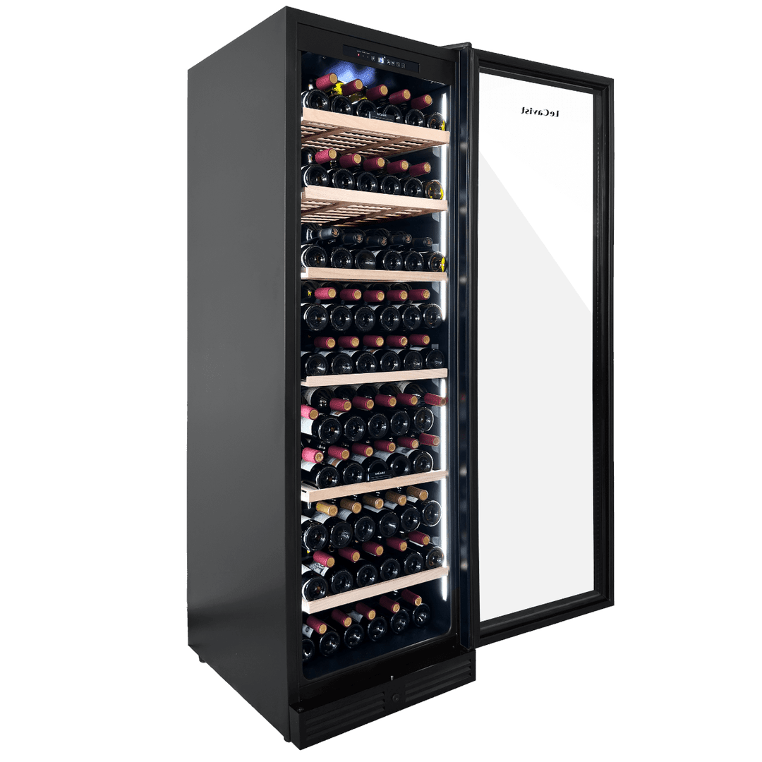 PRODUCT: LECAVIST Wine Cabinet - 209 Bottle - Single Zone - Built-In - Black (LCS220VN1ZBI) PRE-ORDER - Built-In - LeCavist Wine Cabinets