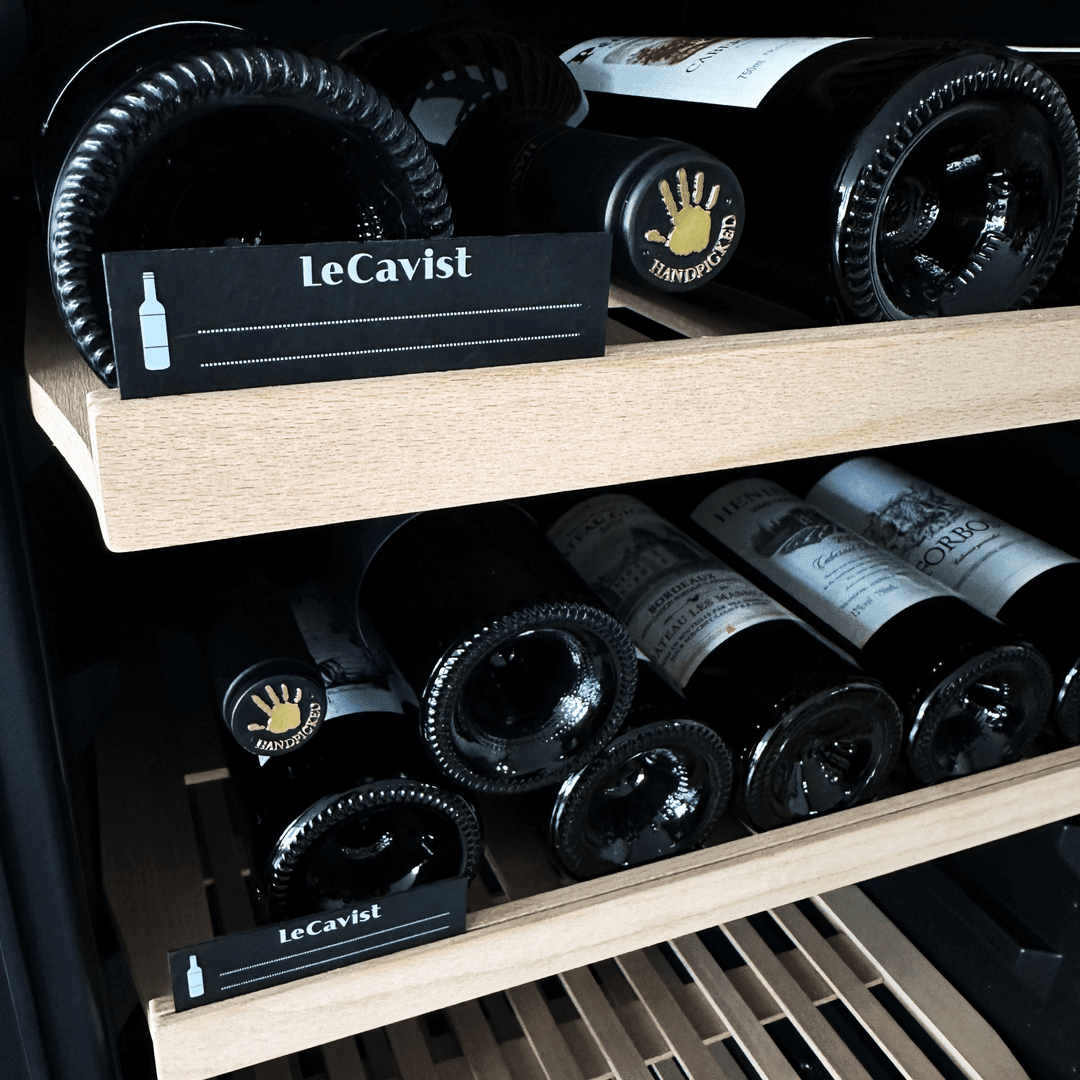 INSIDE: LECAVIST Wine Cabinet - 209 Bottle - Single Zone - Built-In - Black (LCS220VN1ZBI) PRE-ORDER - Built-In - LeCavist Wine Cabinets