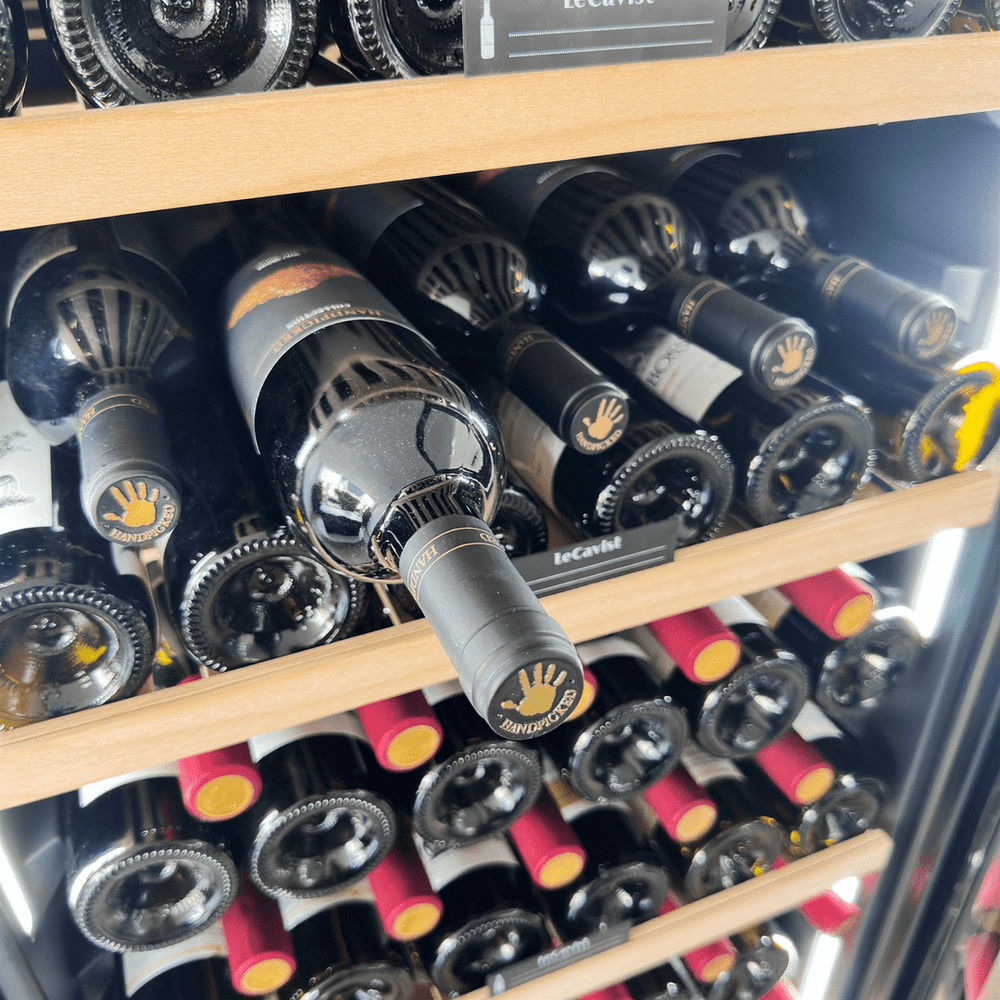INSIDE: LECAVIST Wine Cabinet - 209 Bottle - Single Zone - Built-In - Black (LCS220VN1ZBI) PRE-ORDER - Built-In - LeCavist Wine Cabinets