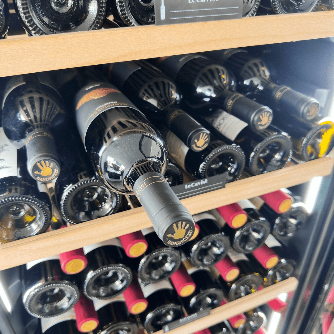 INSIDE: LECAVIST Wine Cabinet - 209 Bottle - Single Zone - Built-In - Black (LCS220VN1ZBI) PRE-ORDER - Built-In - LeCavist Wine Cabinets