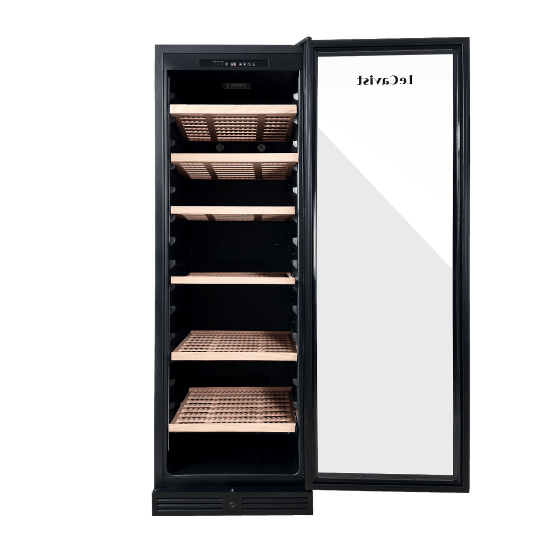 PRODUCT: LECAVIST Wine Cabinet - 209 Bottle - Single Zone - Built-In - Black (LCS220VN1ZBI) PRE-ORDER - Built-In - LeCavist Wine Cabinets