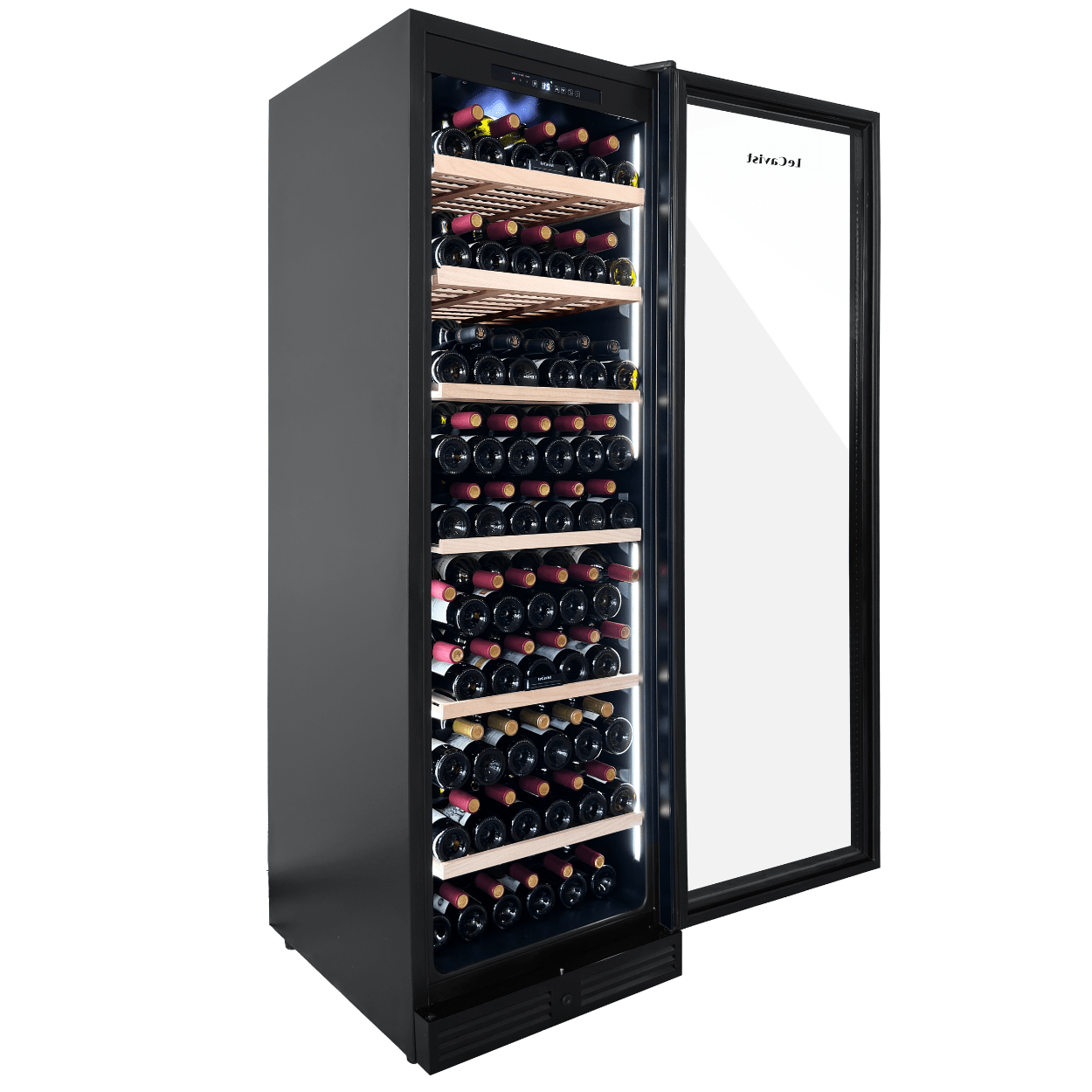 LECAVIST Wine Cabinet - 209 Bottle - Single Zone - Built - In - Black (LCS220VN1ZBI) PRE - ORDER - LeCavist NZ