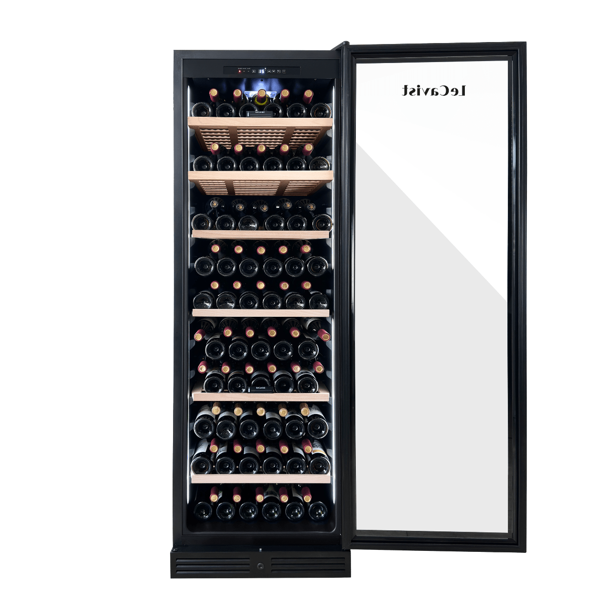 LECAVIST Wine Cabinet - 209 Bottle - Single Zone - Built - In - Black (LCS220VN1ZBI) PRE - ORDER - LeCavist NZ