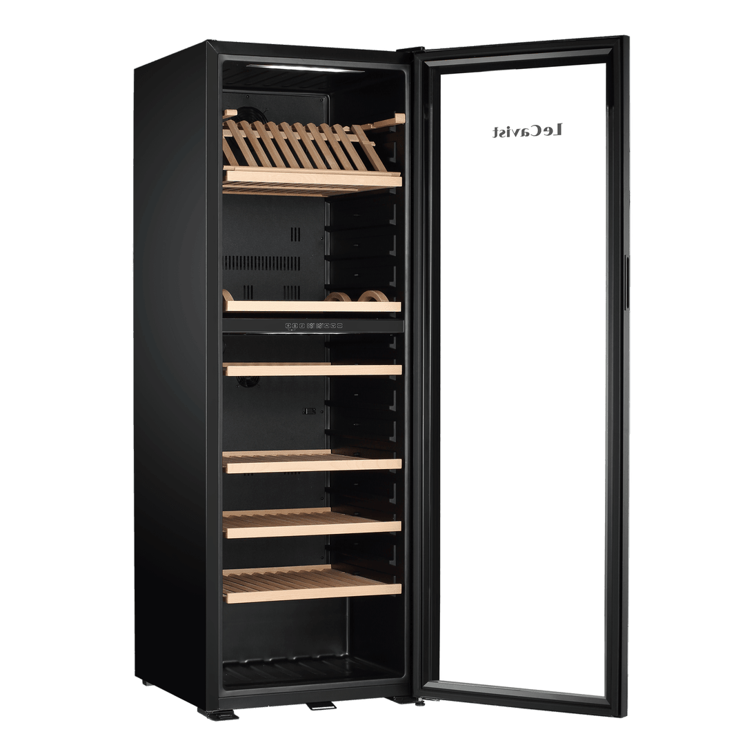 PRODUCT: LECAVIST Wine Cabinet - 268 Bottle - Dual Zone - Freestanding - Black (LJ268VN2Z) - Freestanding - LeCavist Wine Cabinets