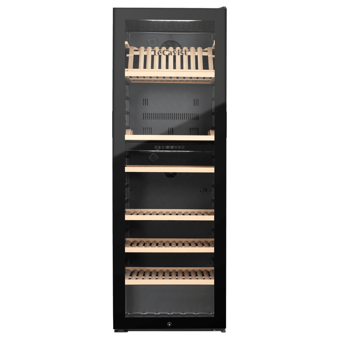 PRODUCT: LECAVIST Wine Cabinet - 268 Bottle - Dual Zone - Freestanding - Black (LJ268VN2Z) - Freestanding - LeCavist Wine Cabinets