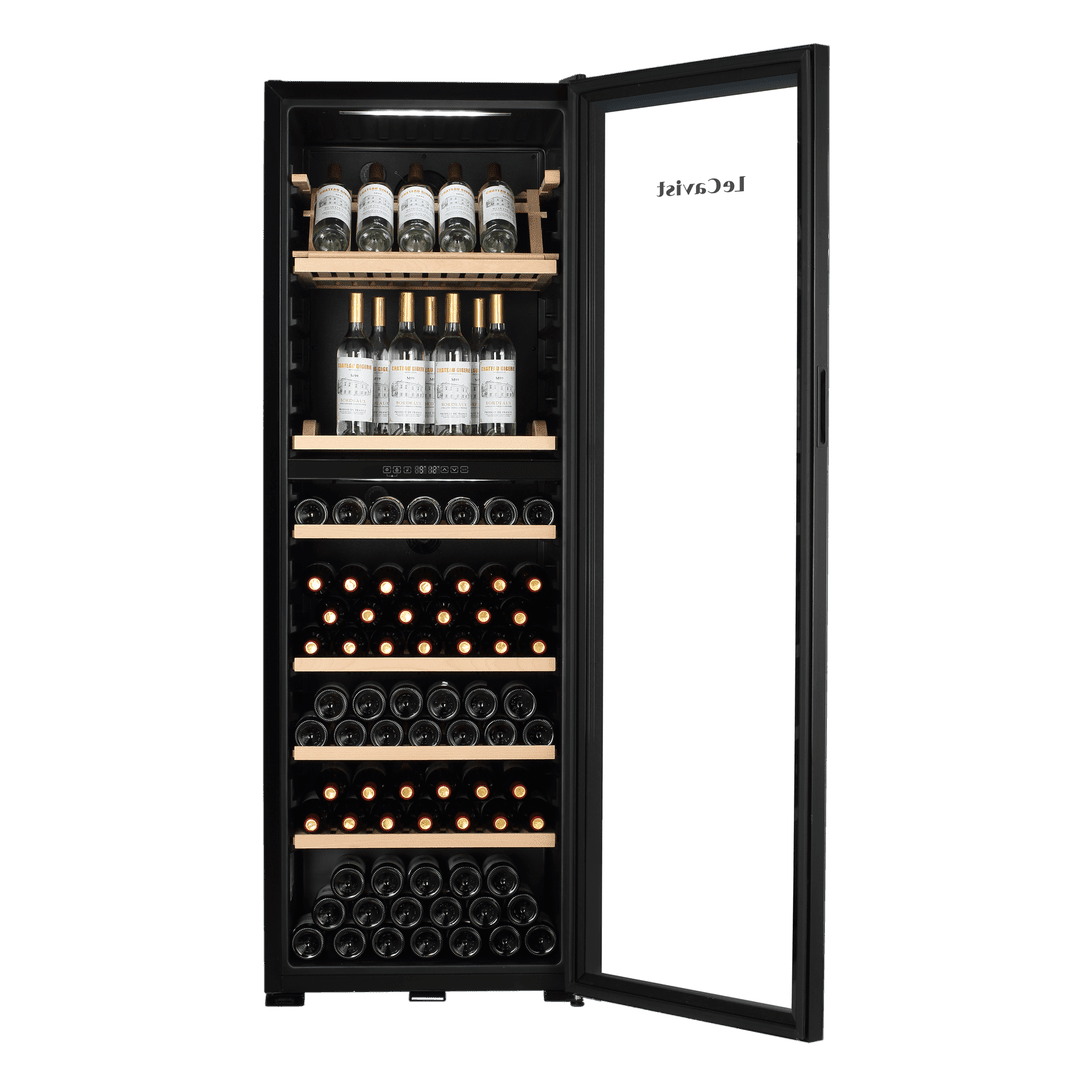 PRODUCT: LECAVIST Wine Cabinet - 268 Bottle - Dual Zone - Freestanding - Black (LJ268VN2Z) - Freestanding - LeCavist Wine Cabinets