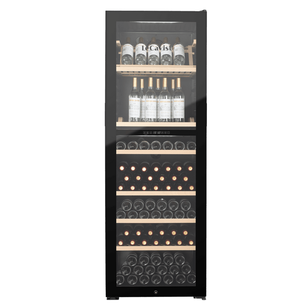 PRODUCT: LECAVIST Wine Cabinet - 268 Bottle - Dual Zone - Freestanding - Black (LJ268VN2Z) - Freestanding - LeCavist Wine Cabinets
