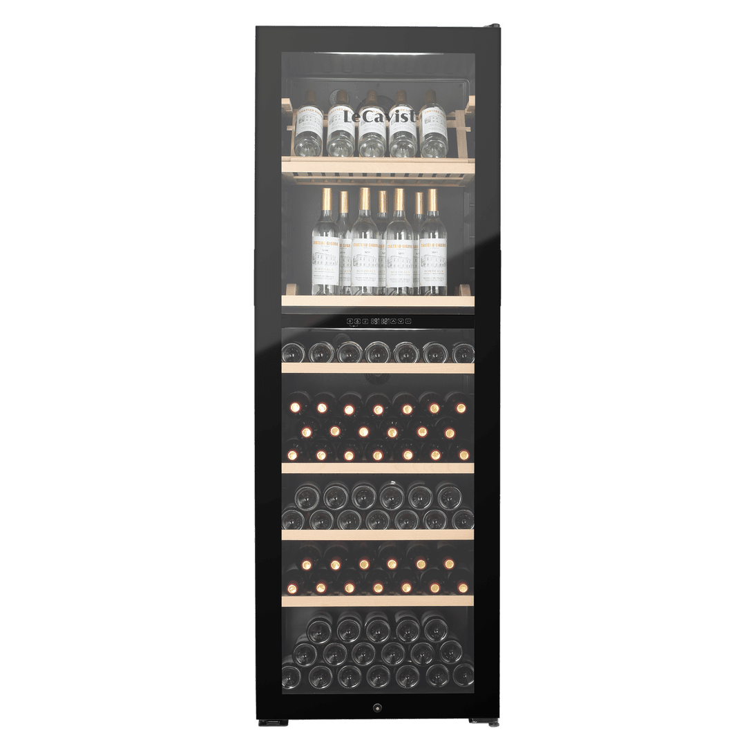 PRODUCT: LECAVIST Wine Cabinet - 268 Bottle - Dual Zone - Freestanding - Black (LJ268VN2Z) - Freestanding - LeCavist Wine Cabinets