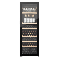 LECAVIST Wine Cabinet - 268 Bottle - Dual Zone - Freestanding - Black (LJ268VN2Z)