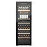 LECAVIST Wine Cabinet - 268 Bottle - Dual Zone - Freestanding - Black (LJ268VN2Z)