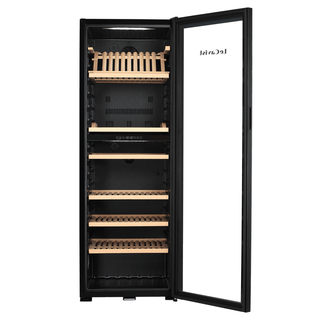 PRODUCT: LECAVIST Wine Cabinet - 268 Bottle - Dual Zone - Freestanding - Black (LJ268VN2Z) - Freestanding - LeCavist Wine Cabinets