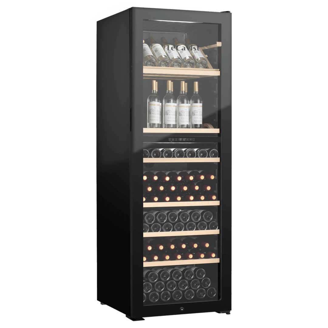 PRODUCT: LECAVIST Wine Cabinet - 268 Bottle - Dual Zone - Freestanding - Black (LJ268VN2Z) - Freestanding - LeCavist Wine Cabinets
