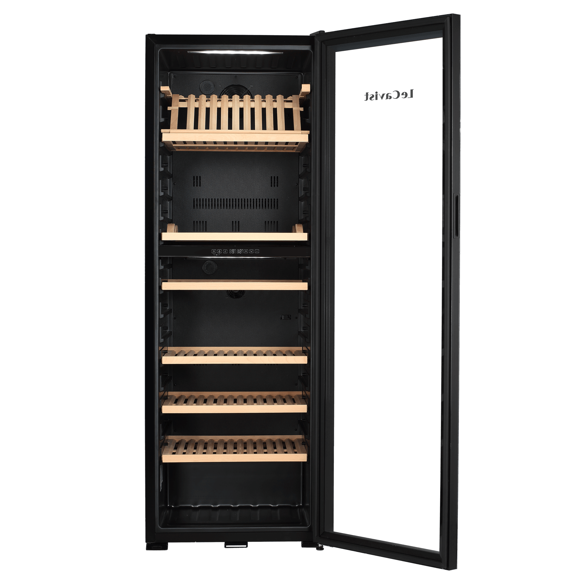 LECAVIST Wine Cabinet - 268 Bottle - Dual Zone - Freestanding - Black (LJ268VN2Z) - Freestanding - LeCavist Wine Cabinets