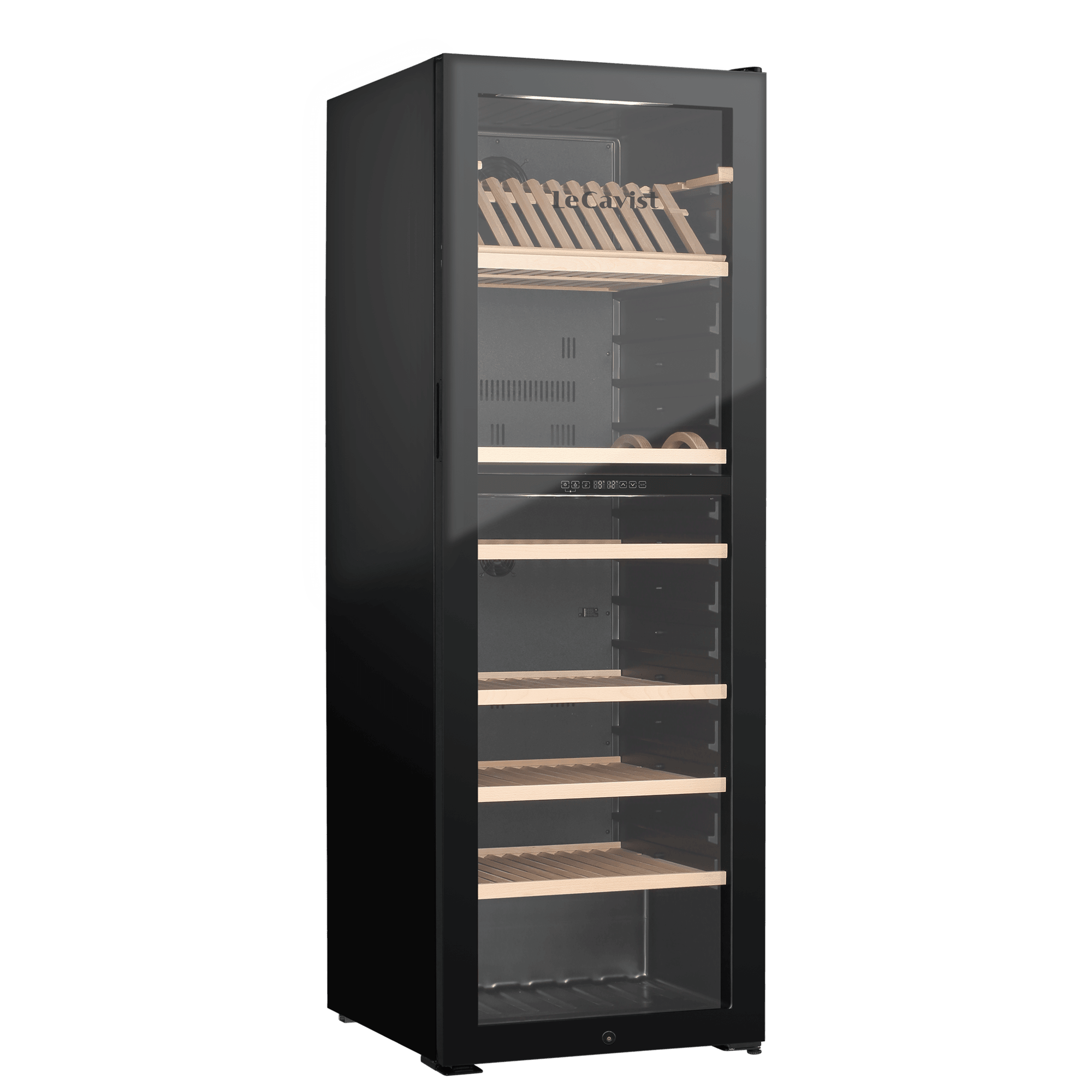 LECAVIST Wine Cabinet - 268 Bottle - Dual Zone - Freestanding - Black (LJ268VN2Z) - Freestanding - LeCavist Wine Cabinets