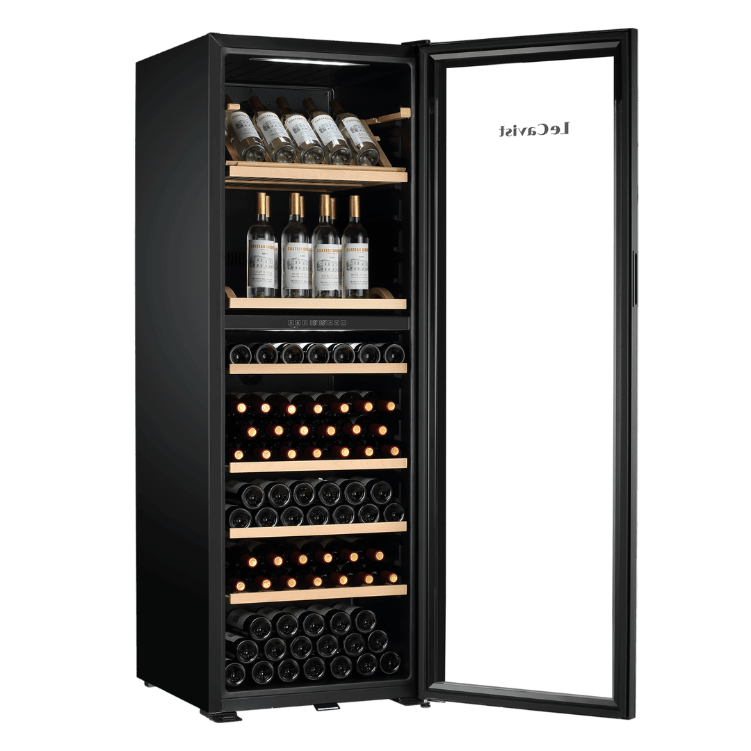 PRODUCT: LECAVIST Wine Cabinet - 268 Bottle - Dual Zone - Freestanding - Black (LJ268VN2Z) - Freestanding - LeCavist Wine Cabinets