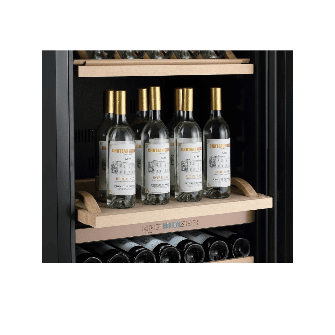 INSIDE: LECAVIST Wine Cabinet - 268 Bottle - Dual Zone - Freestanding - Black (LJ268VN2Z) - Freestanding - LeCavist Wine Cabinets