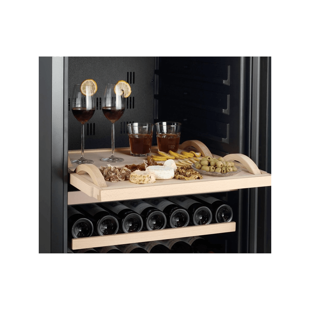 INSIDE: LECAVIST Wine Cabinet - 268 Bottle - Dual Zone - Freestanding - Black (LJ268VN2Z) - Freestanding - LeCavist Wine Cabinets
