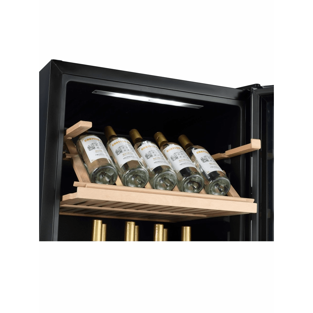 INSIDE: LECAVIST Wine Cabinet - 268 Bottle - Dual Zone - Freestanding - Black (LJ268VN2Z) - Freestanding - LeCavist Wine Cabinets