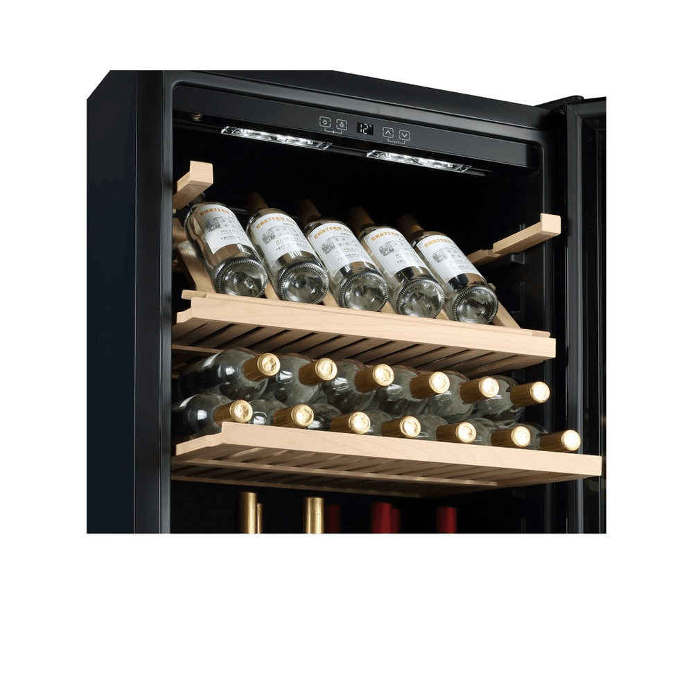 INSIDE: LECAVIST Wine Cabinet - 294 Bottle - Single Zone - Freestanding - Black (LJ294VN) PRE-ORDER - Freestanding - LeCavist Wine Cabinets