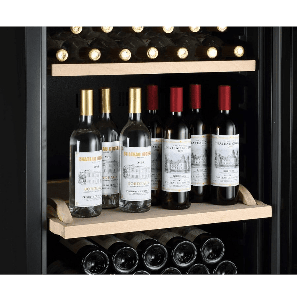 INSIDE: LECAVIST Wine Cabinet - 294 Bottle - Single Zone - Freestanding - Black (LJ294VN) PRE-ORDER - Freestanding - LeCavist Wine Cabinets