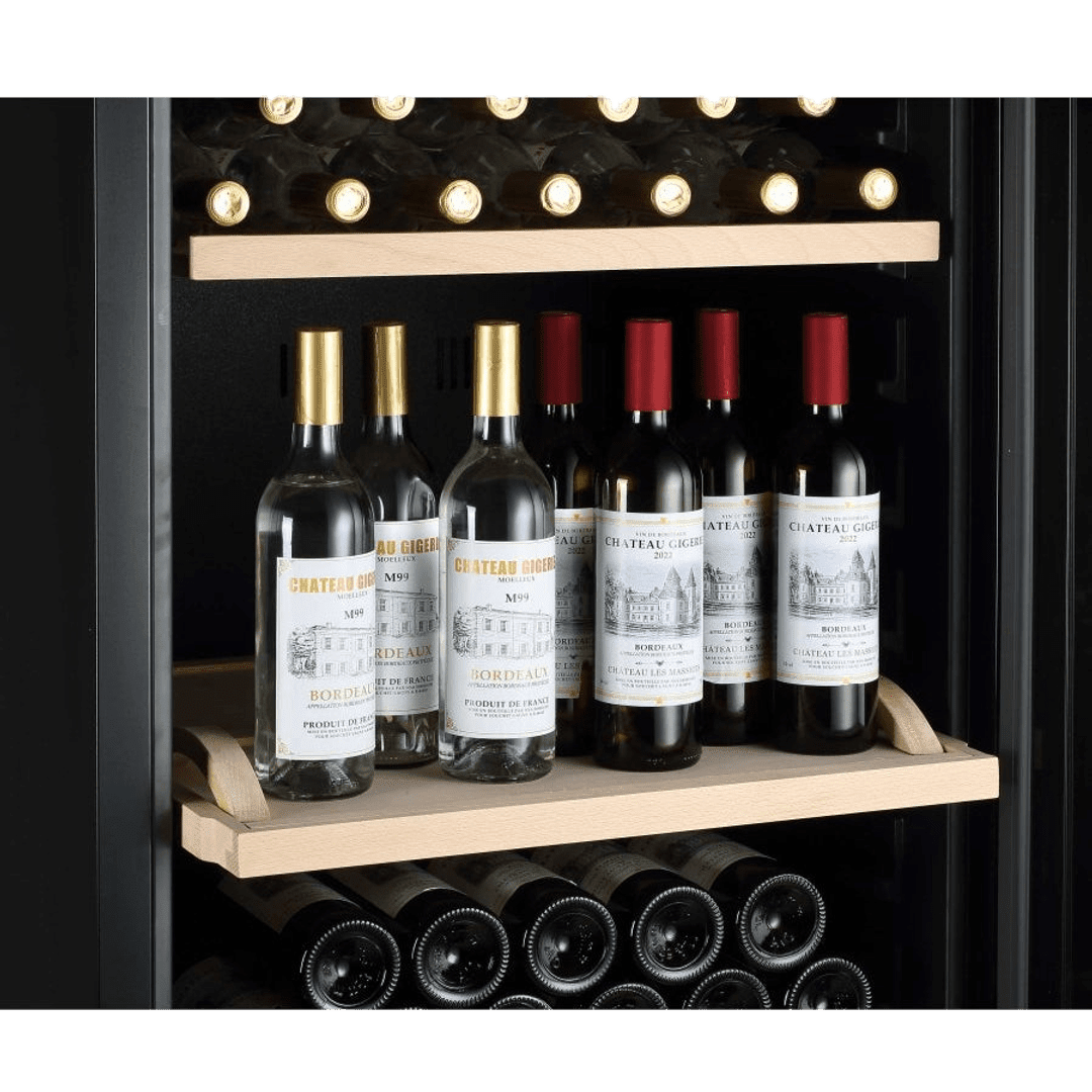 INSIDE: LECAVIST Wine Cabinet - 294 Bottle - Single Zone - Freestanding - Black (LJ294VN) PRE-ORDER - Freestanding - LeCavist Wine Cabinets