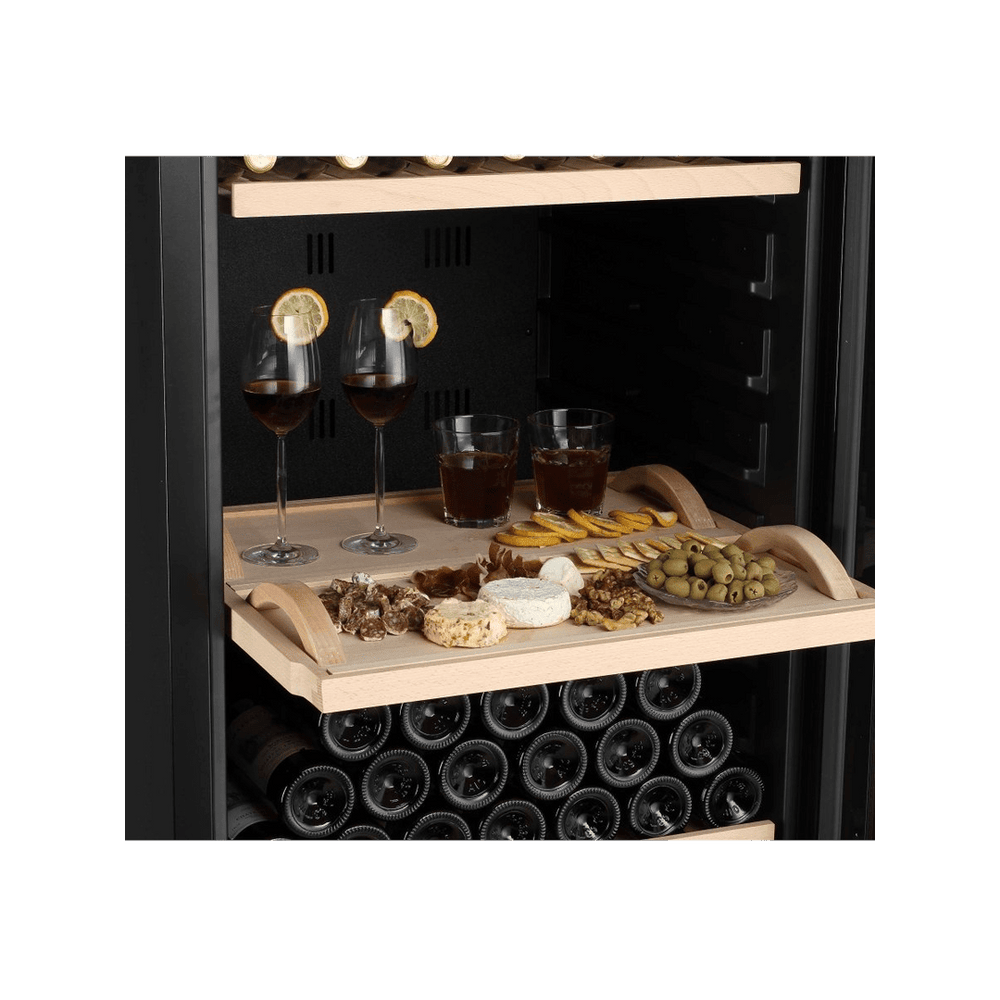 INSIDE: LECAVIST Wine Cabinet - 294 Bottle - Single Zone - Freestanding - Black (LJ294VN) PRE-ORDER - Freestanding - LeCavist Wine Cabinets