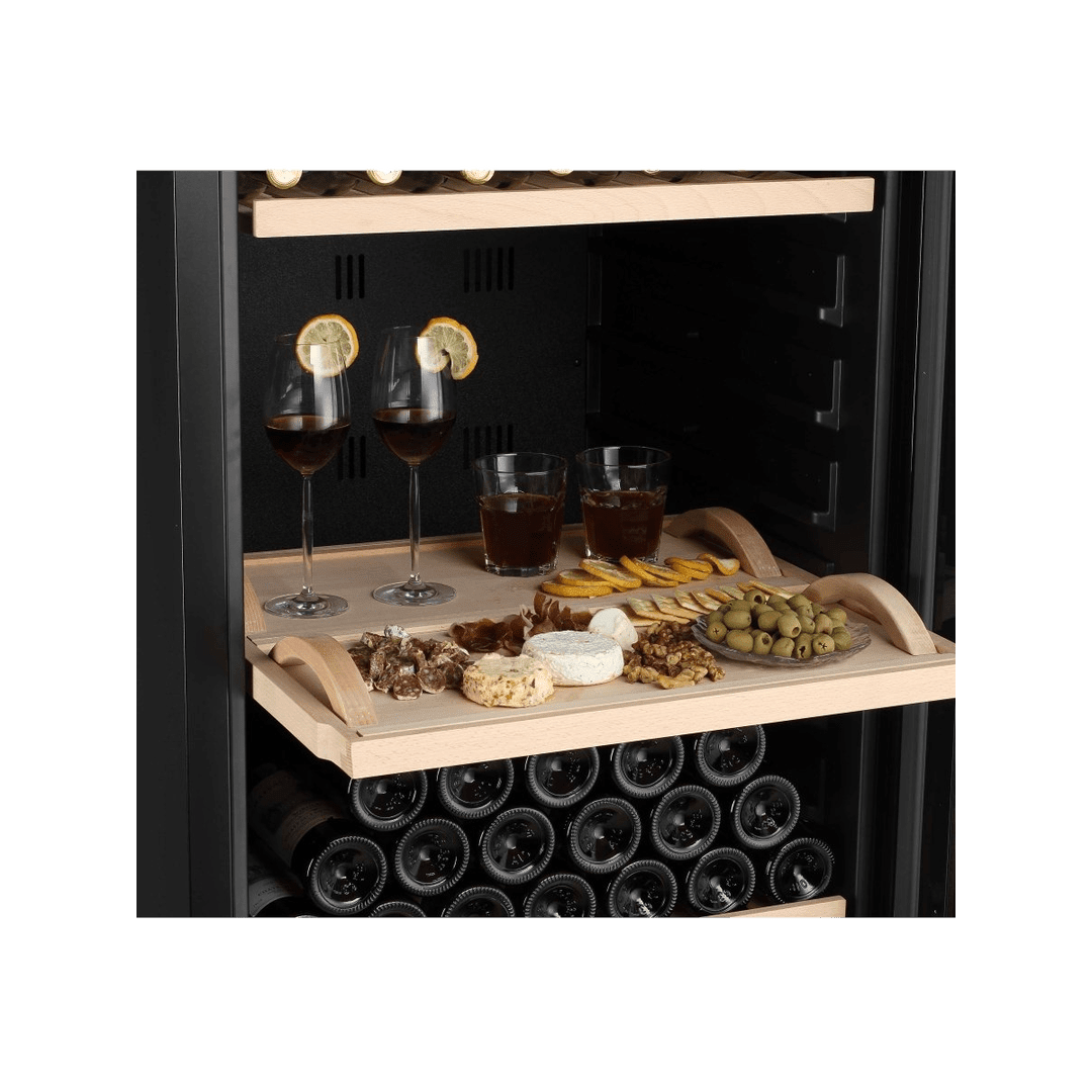 INSIDE: LECAVIST Wine Cabinet - 294 Bottle - Single Zone - Freestanding - Black (LJ294VN) PRE-ORDER - Freestanding - LeCavist Wine Cabinets