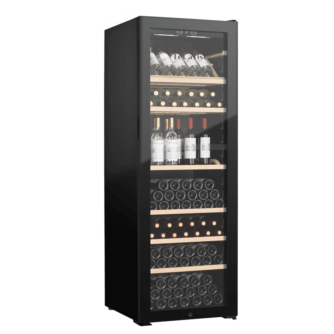 PRODUCT: LECAVIST Wine Cabinet - 294 Bottle - Single Zone - Freestanding - Black (LJ294VN) PRE-ORDER - Freestanding - LeCavist Wine Cabinets