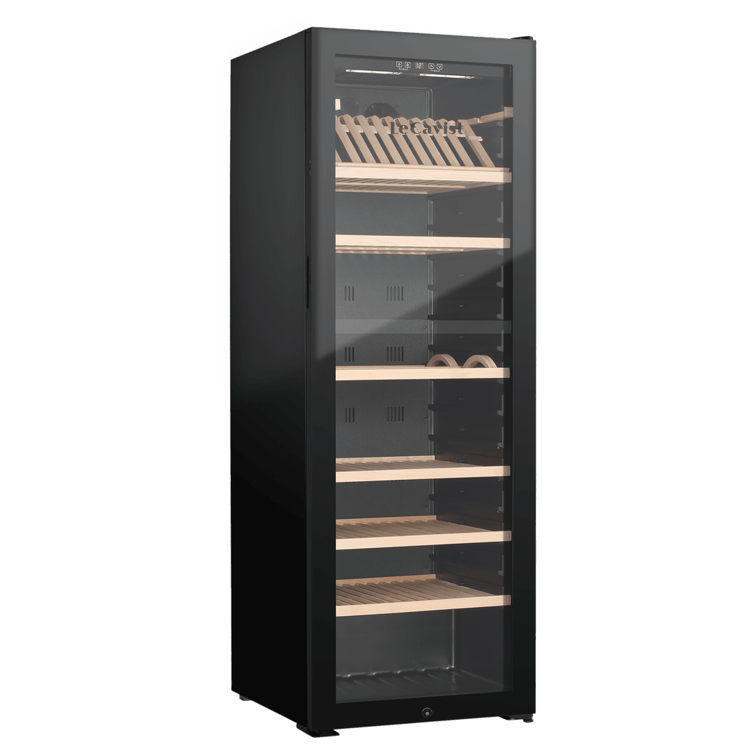 PRODUCT: LECAVIST Wine Cabinet - 294 Bottle - Single Zone - Freestanding - Black (LJ294VN) PRE-ORDER - Freestanding - LeCavist Wine Cabinets