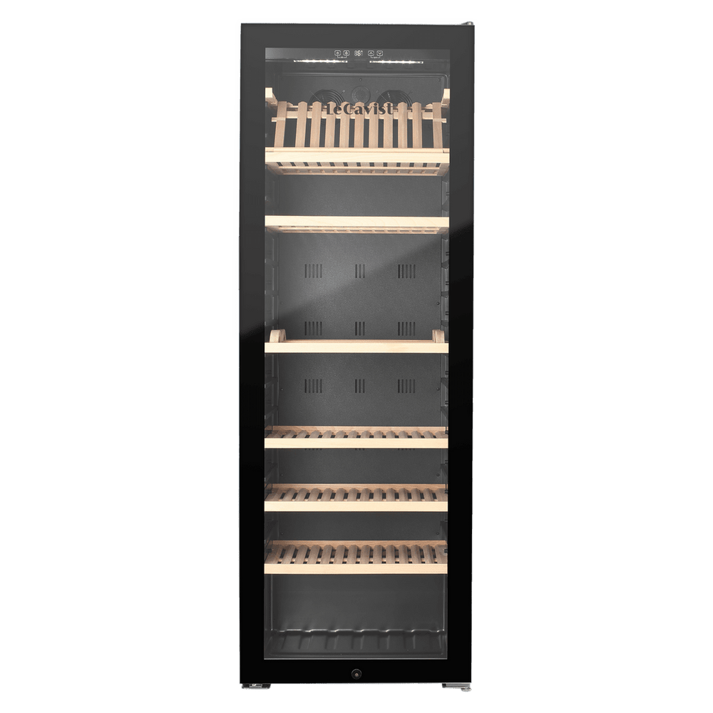 PRODUCT: LECAVIST Wine Cabinet - 294 Bottle - Single Zone - Freestanding - Black (LJ294VN) PRE-ORDER - Freestanding - LeCavist Wine Cabinets