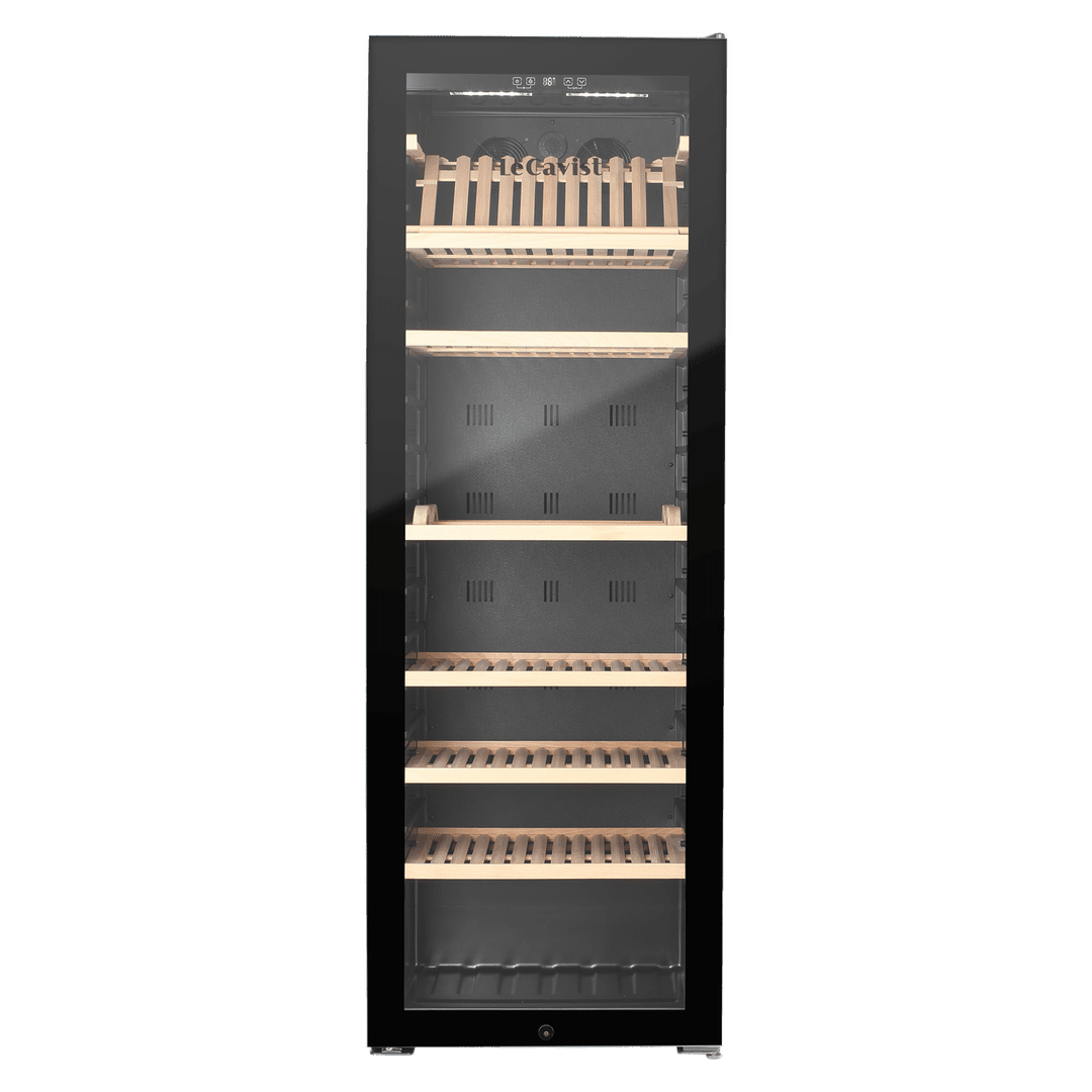 PRODUCT: LECAVIST Wine Cabinet - 294 Bottle - Single Zone - Freestanding - Black (LJ294VN) PRE-ORDER - Freestanding - LeCavist Wine Cabinets