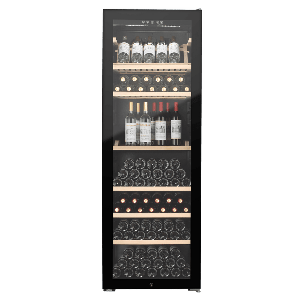 PRODUCT: LECAVIST Wine Cabinet - 294 Bottle - Single Zone - Freestanding - Black (LJ294VN) PRE-ORDER - Freestanding - LeCavist Wine Cabinets