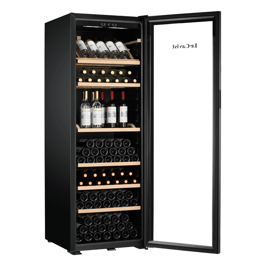 PRODUCT: LECAVIST Wine Cabinet - 294 Bottle - Single Zone - Freestanding - Black (LJ294VN) PRE-ORDER - Freestanding - LeCavist Wine Cabinets