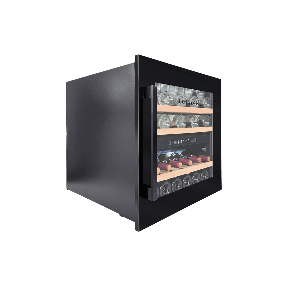 PRODUCT: LECAVIST Wine Cabinet - 36 Bottle - Dual Zone - Built-In - Black (LCS36VN2ZBI) PRE-ORDER - Built-In - LeCavist Wine Cabinets