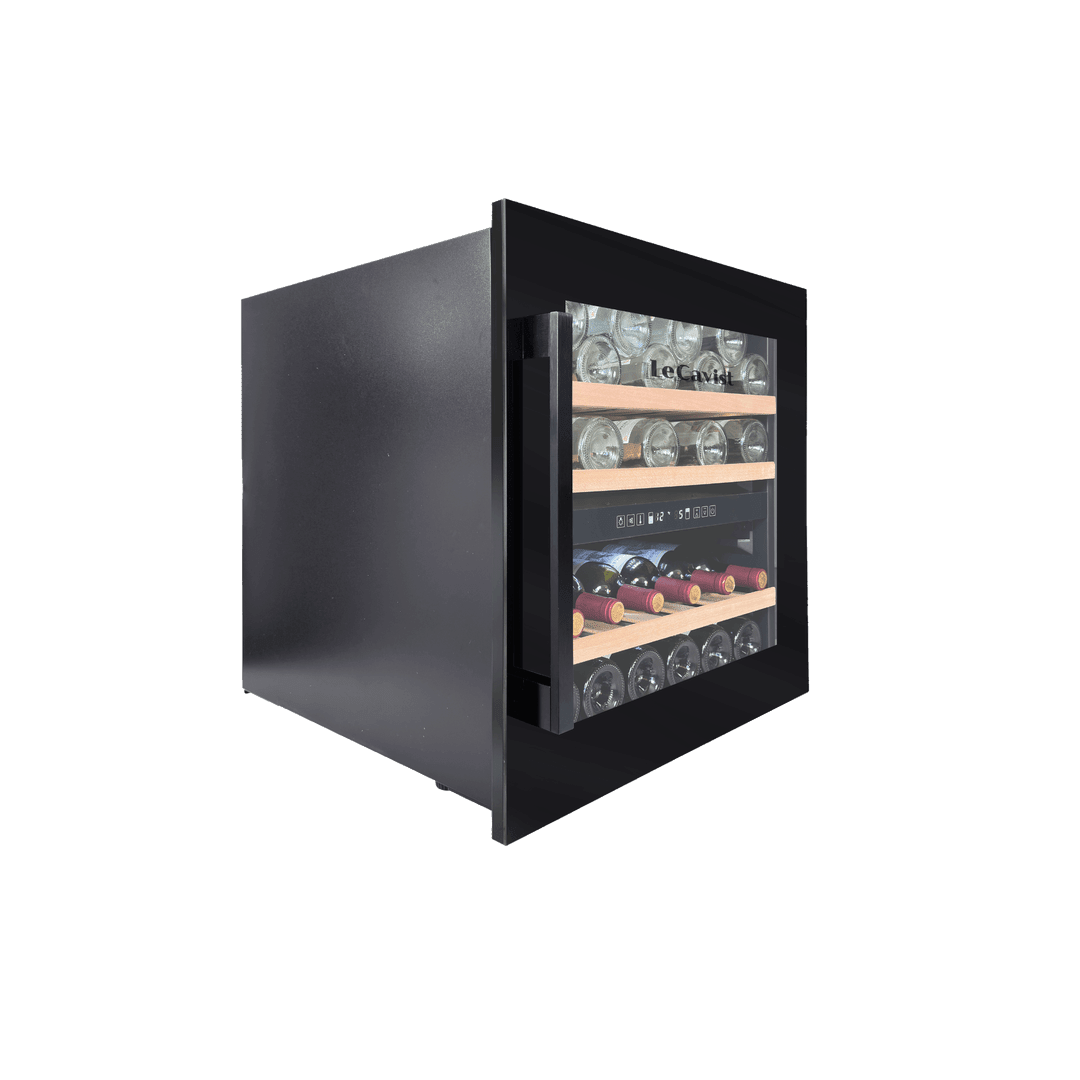 PRODUCT: LECAVIST Wine Cabinet - 36 Bottle - Dual Zone - Built-In - Black (LCS36VN2ZBI) PRE-ORDER - Built-In - LeCavist Wine Cabinets