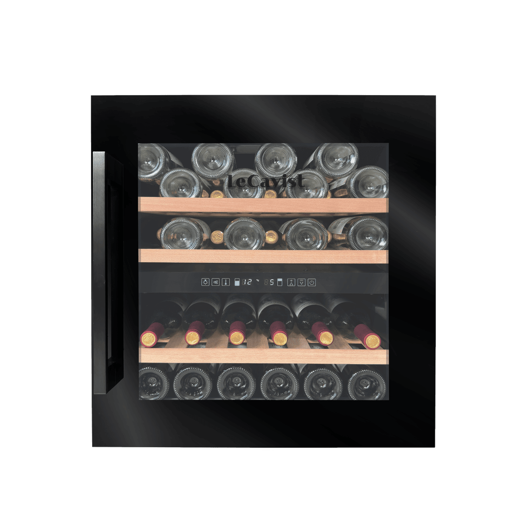 PRODUCT: LECAVIST Wine Cabinet - 36 Bottle - Dual Zone - Built-In - Black (LCS36VN2ZBI) PRE-ORDER - Built-In - LeCavist Wine Cabinets