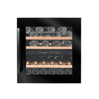 LECAVIST Wine Cabinet - 36 Bottle - Dual Zone - Built-In - Black (LCS36VN2ZBI)