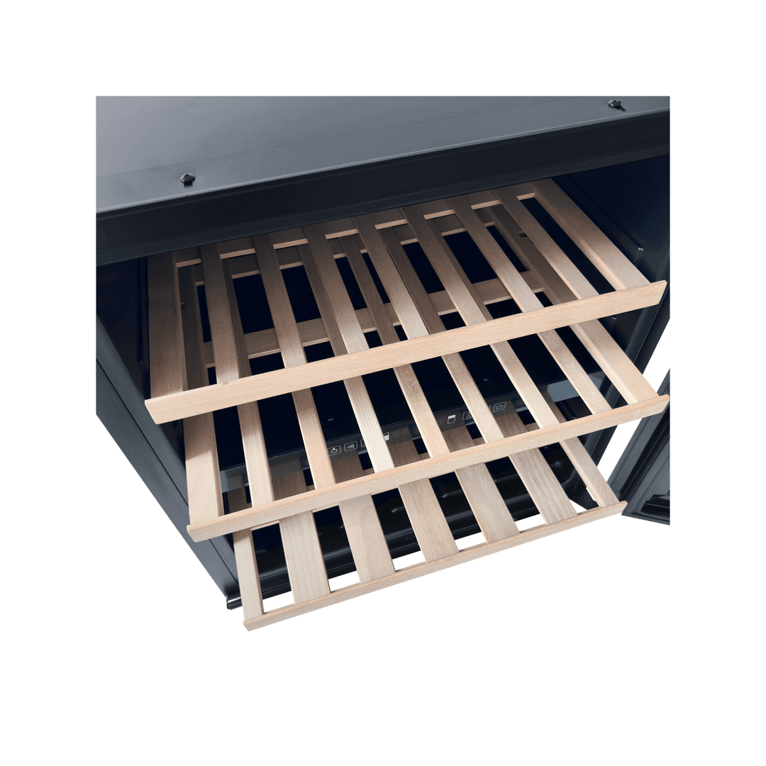 INSIDE: LECAVIST Wine Cabinet - 36 Bottle - Dual Zone - Built-In - Black (LCS36VN2ZBI) PRE-ORDER - Built-In - LeCavist Wine Cabinets